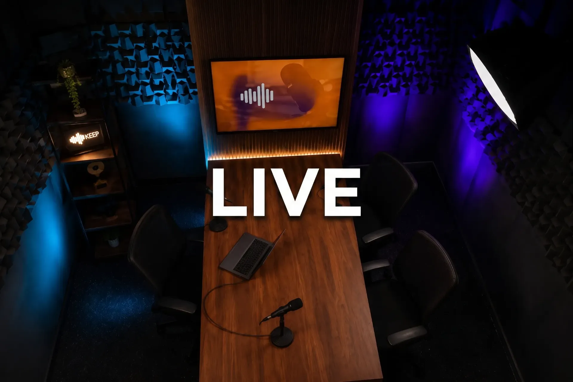 1h de Live em Estúdio Profissional